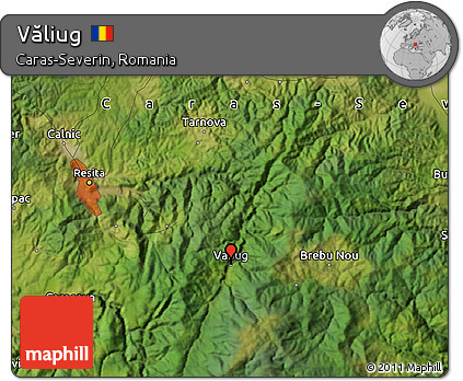 Satellite Map of Văliug