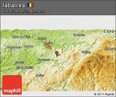 Physical Panoramic Map of Iabalcea