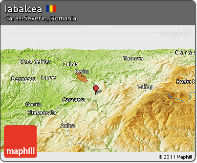 Physical Panoramic Map of Iabalcea