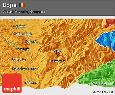 Political Panoramic Map of Bojia