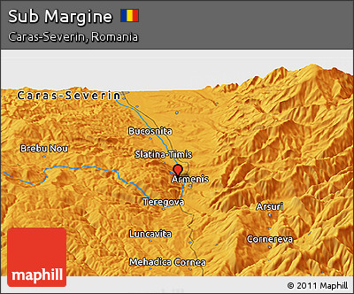 Political Panoramic Map of Sub Margine