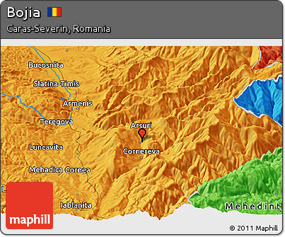 Political Panoramic Map of Bojia