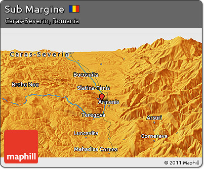 Political Panoramic Map of Sub Margine