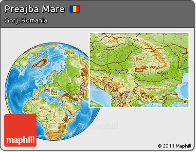 Physical Location Map of Preajba Mare