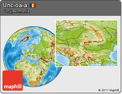 Physical Location Map of Uncioaia