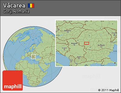 Savanna Style Location Map of Văcarea