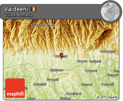 Physical 3D Map of Vaideeni