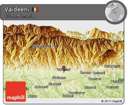 Physical Panoramic Map of Vaideeni