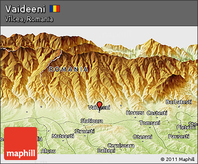 Physical Panoramic Map of Vaideeni