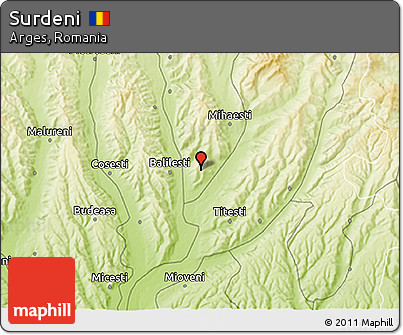Physical 3D Map of Surdeni