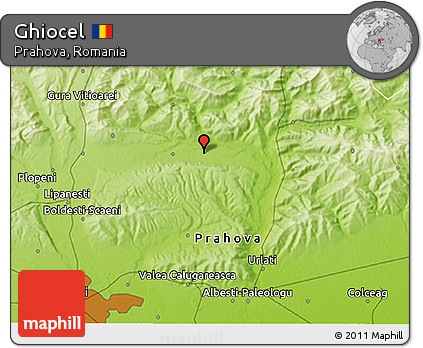 Physical 3D Map of Ghiocel