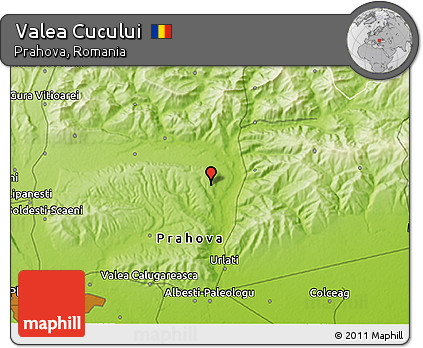Physical 3D Map of Valea Cucului