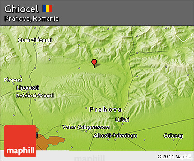 Physical 3D Map of Ghiocel