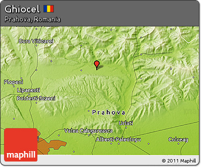 Physical 3D Map of Ghiocel
