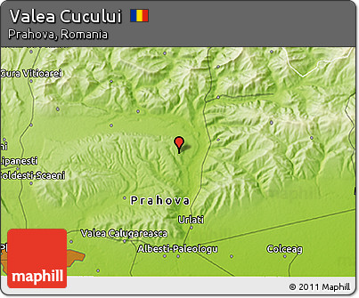 Physical 3D Map of Valea Cucului