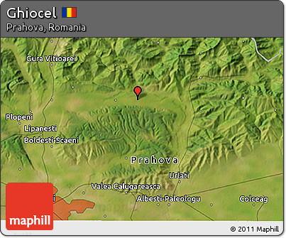 Satellite 3D Map of Ghiocel