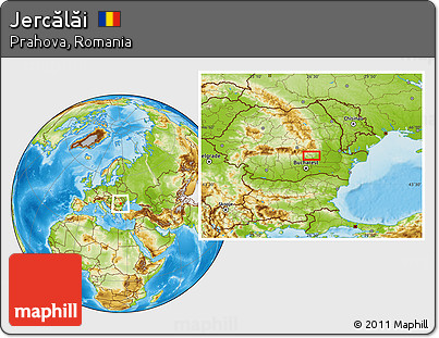 Physical Location Map of Jercălăi