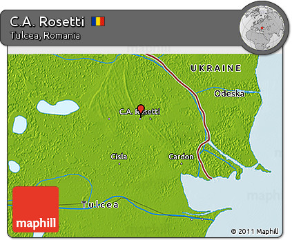 Physical 3D Map of C.A. Rosetti