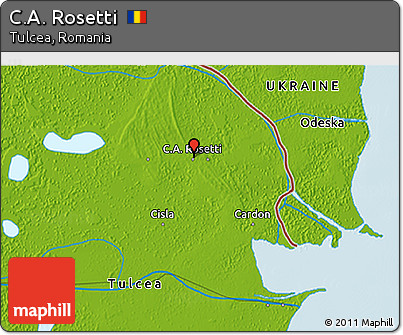 Physical 3D Map of C.A. Rosetti