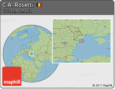 Savanna Style Location Map of C.A. Rosetti