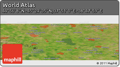 Satellite Panoramic Map of the Area around 45° 10' 22" N, 38° 19' 30" E