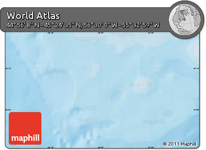 Political Map of the Area around 45° 10' 22" N, 56° 1' 29" W