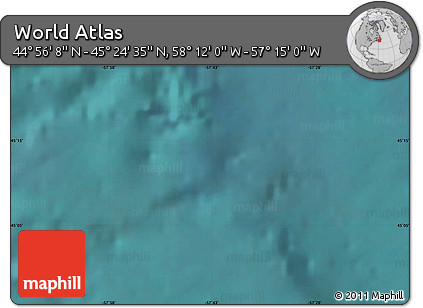 Satellite Map of the Area around 45° 10' 22" N, 57° 43' 30" W