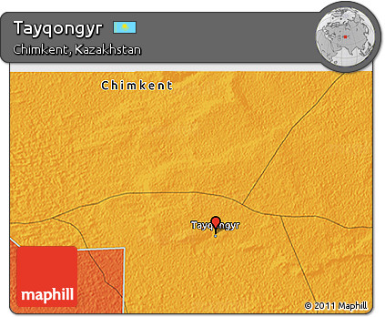 Political 3D Map of Tayqongyr