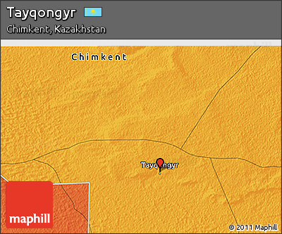 Political 3D Map of Tayqongyr