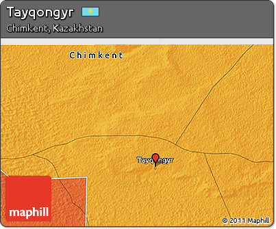 Political 3D Map of Tayqongyr