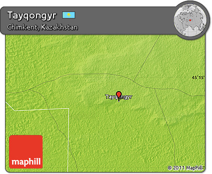 Physical Map of Tayqongyr