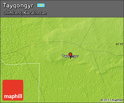 Physical Map of Tayqongyr
