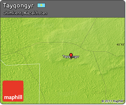 Physical Map of Tayqongyr