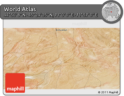 Satellite 3D Map of the Area around 45° 10' 22" N, 71° 28' 29" E