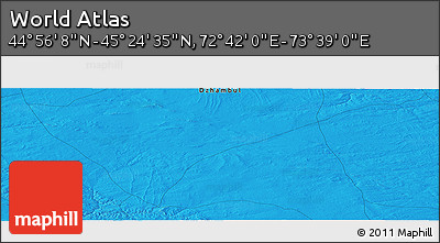 Political Panoramic Map of the Area around 45° 10' 22" N, 73° 10' 30" E