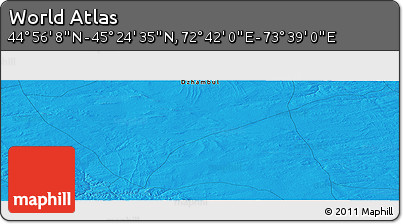 Political Panoramic Map of the Area around 45° 10' 22" N, 73° 10' 30" E