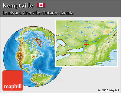 Physical Location Map of Kemptville