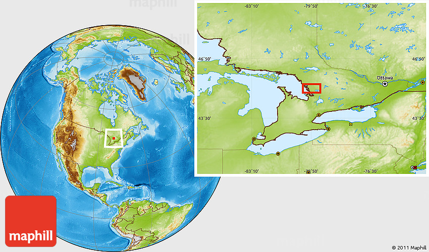 Physical Location Map of Otter Lake