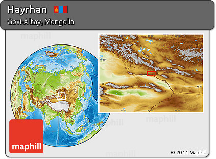 Physical Location Map of Hayrhan