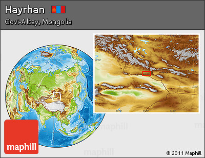 Physical Location Map of Hayrhan