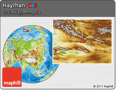 Physical Location Map of Hayrhan