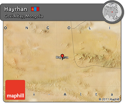 Satellite Map of Hayrhan