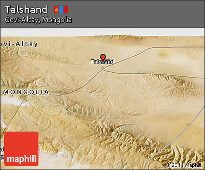 Satellite 3D Map of Talshand