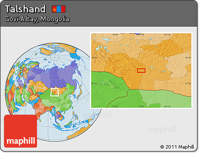 Political Location Map of Talshand