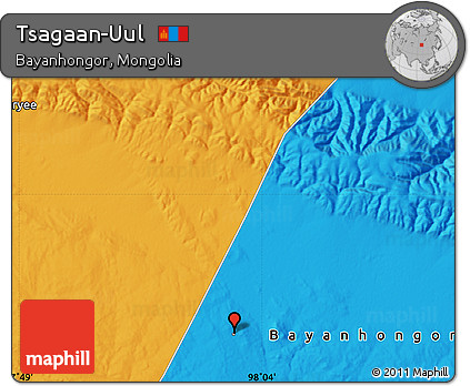 Political Map of Tsagaan-Uul