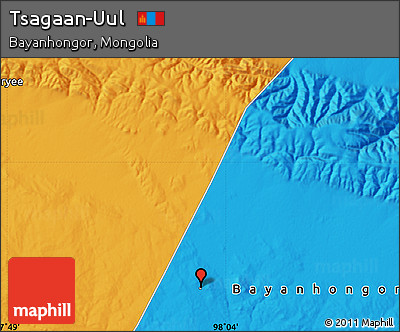 Political Map of Tsagaan-Uul