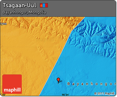 Political Map of Tsagaan-Uul
