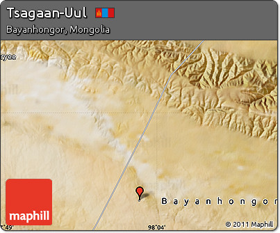 Satellite Map of Tsagaan-Uul