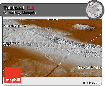 Physical Panoramic Map of Talshand