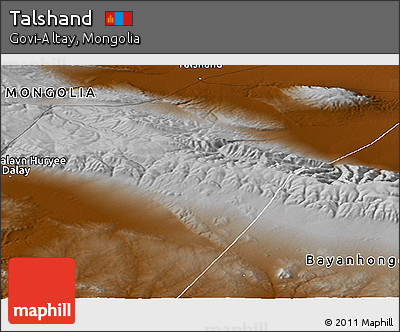 Physical Panoramic Map of Talshand
